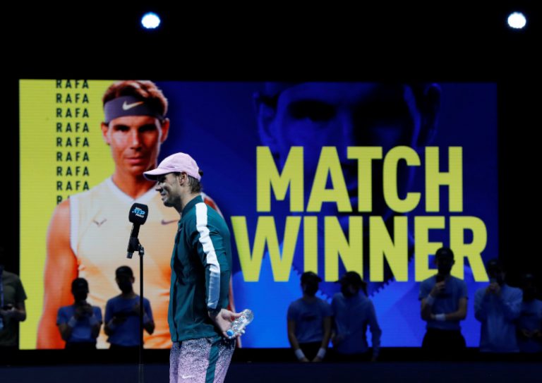Nadal overpowers Tsitsipas to reach ATP semis