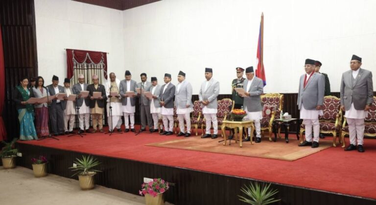 Newly-appointed Deputy Prime Minister and ministers sworn in