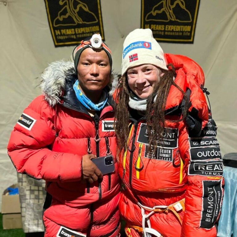 Kristin Harila, Tenjen Sherpa complete 12 peaks in 3 months