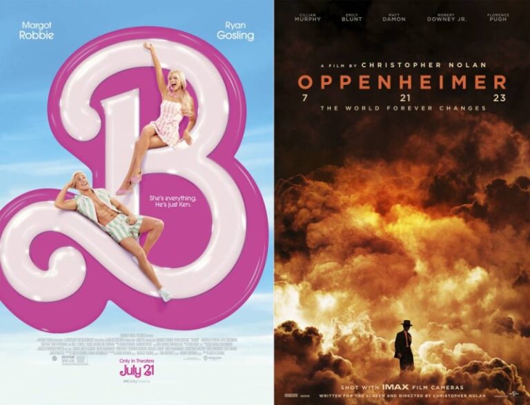 'Barbie' takes the box office crown and 'Oppenheimer' soars in a historic weekend