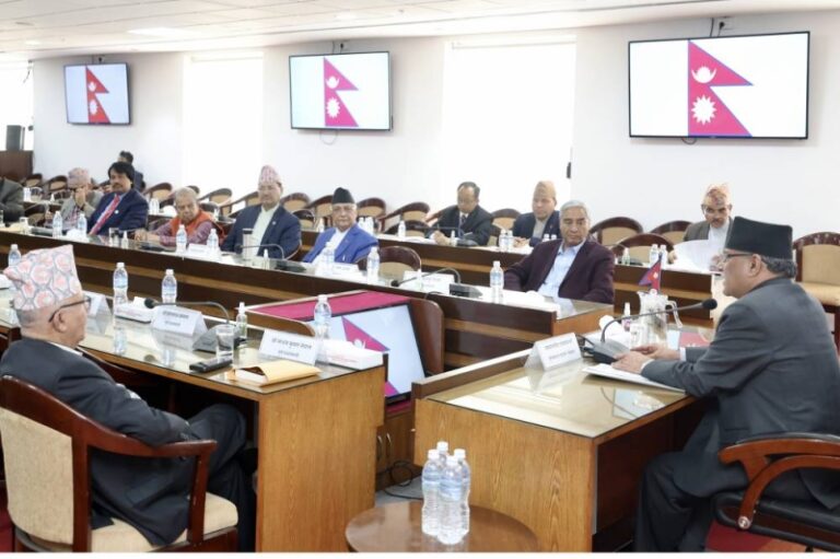PM Dahal consults with political leadership over his upcoming visit to China