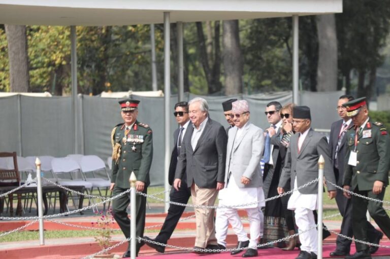 UN Secretary-General Guterres wraps up Nepal visit, departs today