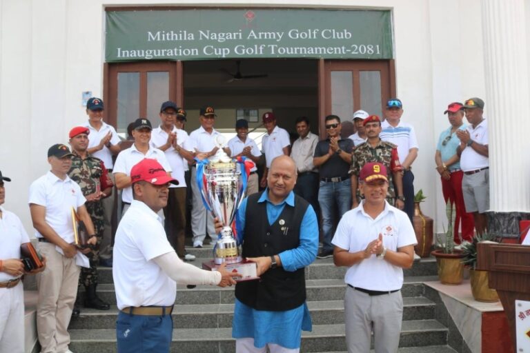 CoAS Sigdel inaugurates golf club in Bardibas