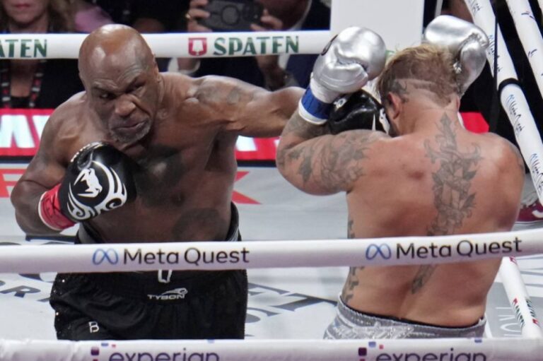 Jake Paul beats 58-year-old Mike Tyson as the hits don't match the hype