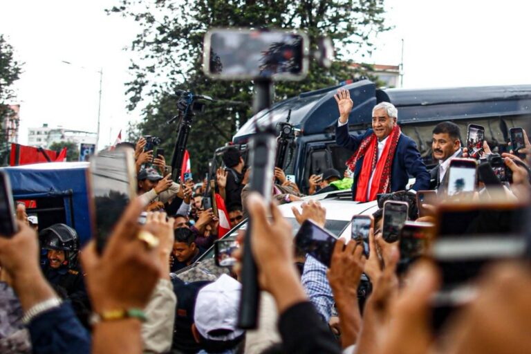 Former NC Prez Deuba returns to Nepal after five months abroad