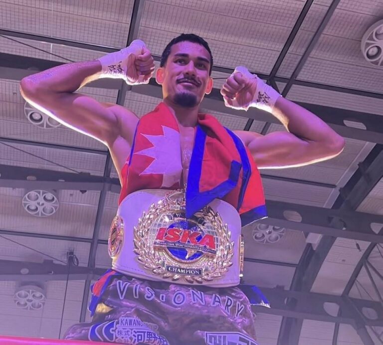 Nepali kickboxer Abiral Ghimire crowned world champion in Japan