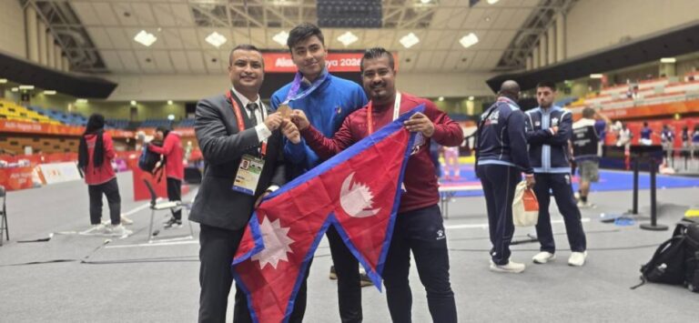 Sherpa wins Nepal's first medal at 20th Asian Games